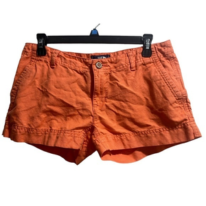 The North Face Womens‎ Shorts size 4 Orange Linen Blend